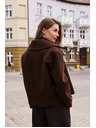 Moodo Rövid barna kabát Moodo