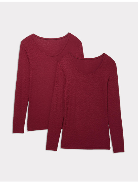 Marks & Spencer Jacquard hőszigeteléses felső Heatgen™ technológiával, 2 db Marks & Spencer piros