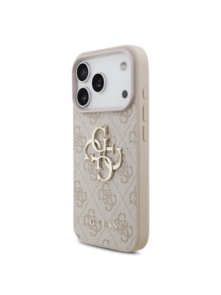 Guess Guess PU 4G Metal Logo Hátlap iPhone 18 Pro-hoz Pink