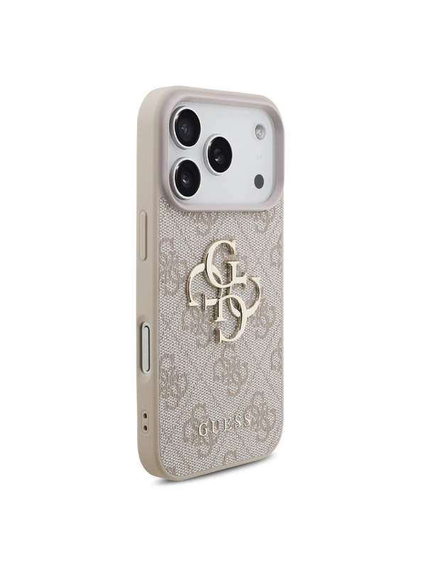 Guess Guess PU 4G Metal Logo Hátlap iPhone 18 Pro-hoz Pink