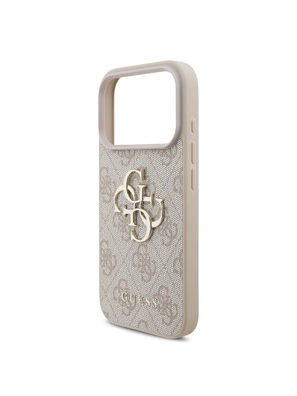 Guess Guess PU 4G Metal Logo Hátlap iPhone 18 Pro-hoz Pink