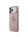 Guess Guess PU Fixed Glitter 4G Metal Logo Hátlap iPhone 18 Pro Max Pink