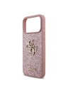 Guess Guess PU Fixed Glitter 4G Metal Logo Hátlap iPhone 18 Pro Max Pink