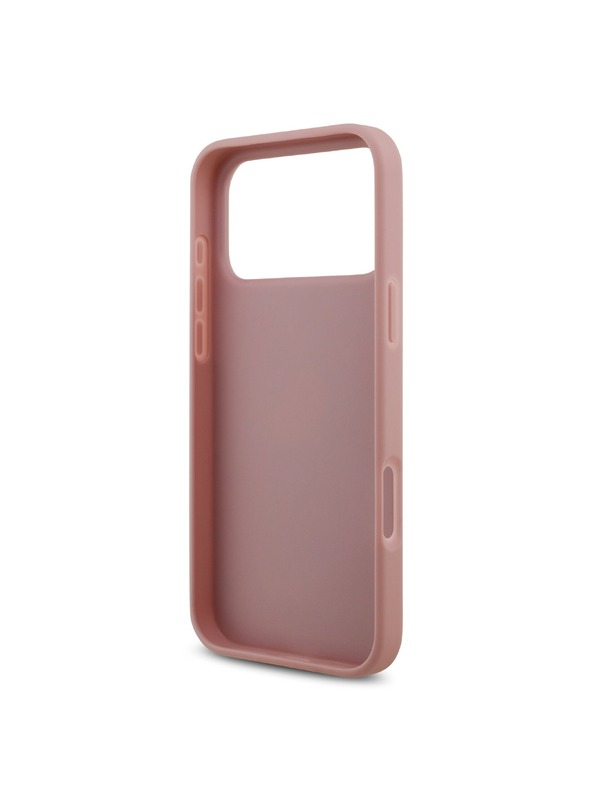 Guess Guess PU Fixed Glitter 4G Metal Logo Hátlap iPhone 18 Pro Max Pink