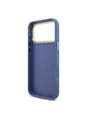 Guess Guess PU Leather 4G Metal Logo Gold Frame Hátlap iPhone 18 Pro Max Blue