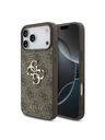 Guess Guess PU 4G Metal Logo Hátlap iPhone 18 Pro Max Brown