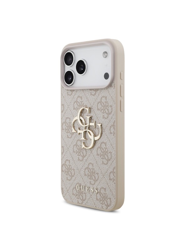 Guess Guess PU 4G Metal Logo Hátlap iPhone 18 Pro Max Pink