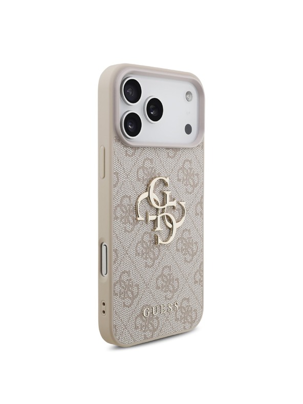 Guess Guess PU 4G Metal Logo Hátlap iPhone 18 Pro Max Pink