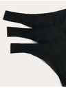 Marks & Spencer 3 db csomag láthatatlan Body Invisibles™ tanga hátul nagyobb mint elöl, VPL nélkül Marks & Spencer fekete