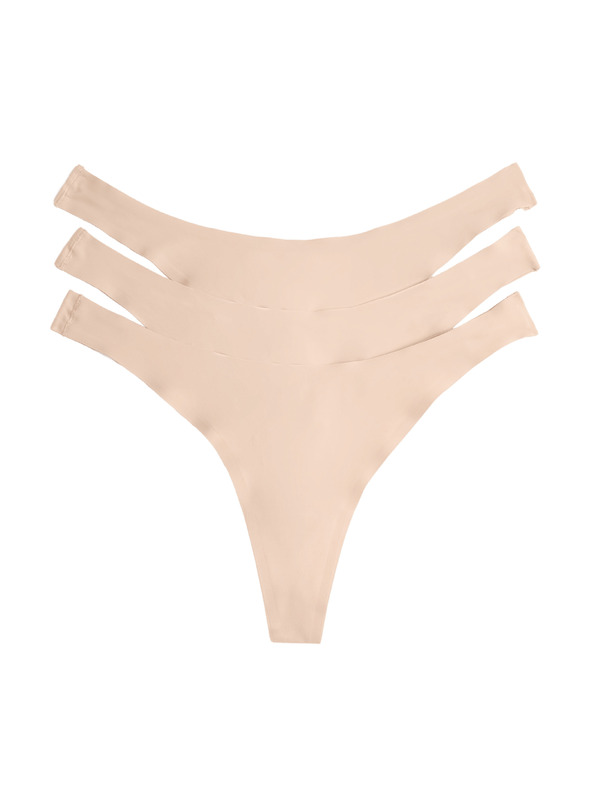 Marks & Spencer 3 db csomag láthatatlan Body Invisibles™ tanga hátul nagyobb mint elöl, VPL nélkül Marks & Spencer bézs