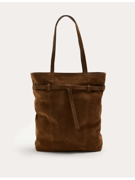 Marks & Spencer Velúr tote táska pánt nélkül Marks & Spencer barna