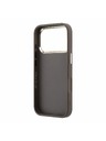 Guess Guess PU 4G Resin Metal Logo Hátlap iPhone 18 Pro-hoz Brown