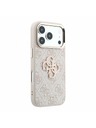 Guess Guess PU 4G Resin Metal Logo Hátlap iPhone 18 Pro-hoz Pink