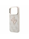 Guess Guess PU 4G Resin Metal Logo Hátlap iPhone 18 Pro-hoz Pink