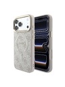 Guess Guess PU Leather 4G Gold Frame Embossed MagSafe Hátlap iPhone 18 Pro-hoz Pink