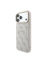 Guess Guess PU Leather 4G Gold Frame Embossed MagSafe Hátlap iPhone 18 Pro-hoz Pink