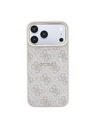 Guess Guess PU Leather 4G Gold Frame Embossed MagSafe Hátlap iPhone 18 Pro-hoz Pink