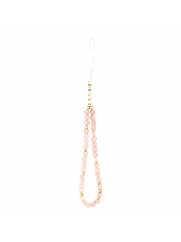 Guess Guess IML Flowers Allover Strap MagSafe Hátlap iPhone 18 Pro-hoz Pink