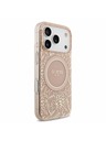 Guess Guess IML Flowers Allover Strap MagSafe Hátlap iPhone 18 Pro-hoz Pink