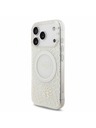 Guess Guess IML Flowers Allover Strap MagSafe Hátlap iPhone 18 Pro-hoz White