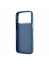Guess Guess PU 4G Resin Metal Logo Hátlap iPhone 18 Pro-hoz Blue
