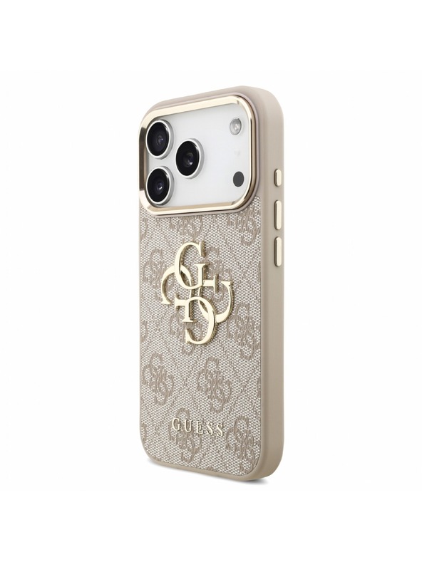 Guess Guess PU 4G Metal Logo Strap Hátlap iPhone 18 Pro-hoz Pink