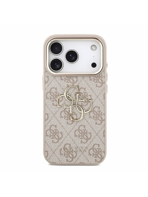 Guess Guess PU 4G Metal Logo Strap Hátlap iPhone 18 Pro-hoz Pink