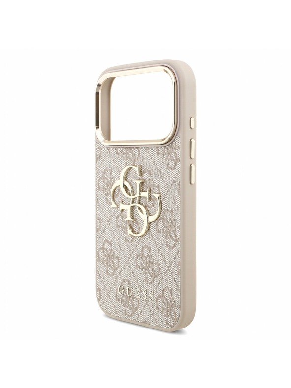 Guess Guess PU 4G Metal Logo Strap Hátlap iPhone 18 Pro-hoz Pink