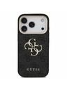 Guess Guess PU 4G Metal Logo Strap Hátlap iPhone 18 Pro-hoz Black