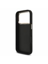 Guess Guess PU 4G Metal Logo Strap Hátlap iPhone 18 Pro-hoz Black