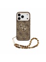 Guess Guess PU 4G Metal Logo Strap Hátlap iPhone 18 Pro-hoz Brown