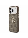 Guess Guess PU 4G Metal Logo Strap Hátlap iPhone 18 Pro-hoz Brown