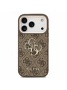 Guess Guess PU 4G Metal Logo Strap Hátlap iPhone 18 Pro-hoz Brown