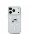 Karl Lagerfeld Karl Lagerfeld IML K&CH Heads Metal Frame MagSafe Hátlap iPhone 18 Pro White