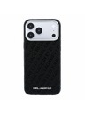 Karl Lagerfeld Karl Lagerfeld PU Grained Allover Semi Wrap Magsafe Hátlap iPhone 18 Pro Black