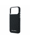 Karl Lagerfeld Karl Lagerfeld PU Grained Allover Semi Wrap Magsafe Hátlap iPhone 18 Pro Black