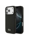 Lacoste Lacoste PVC Iconic Petit Pique Metal Logo MagSafe Hátlap iPhone 18 Pro Black