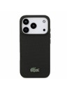 Lacoste Lacoste PVC Iconic Petit Pique Metal Logo MagSafe Hátlap iPhone 18 Pro Black