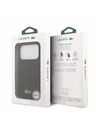 Lacoste Lacoste PVC Iconic Petit Pique Metal Logo MagSafe Hátlap iPhone 18 Pro Black