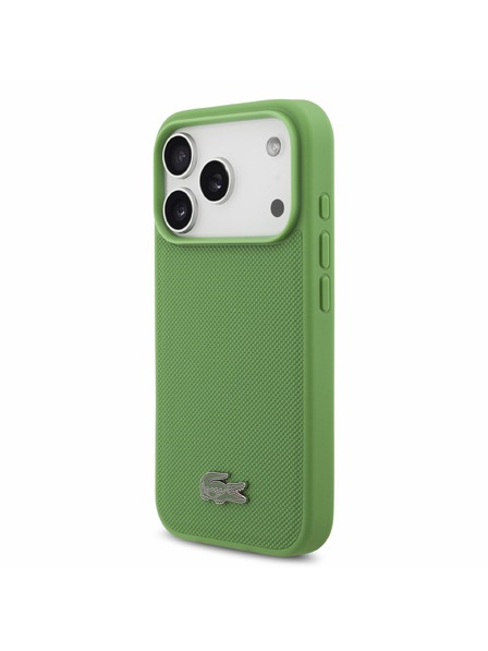 Lacoste Lacoste PVC Iconic Petit Pique Metal Logo MagSafe Hátlap iPhone 18 Pro Estragon
