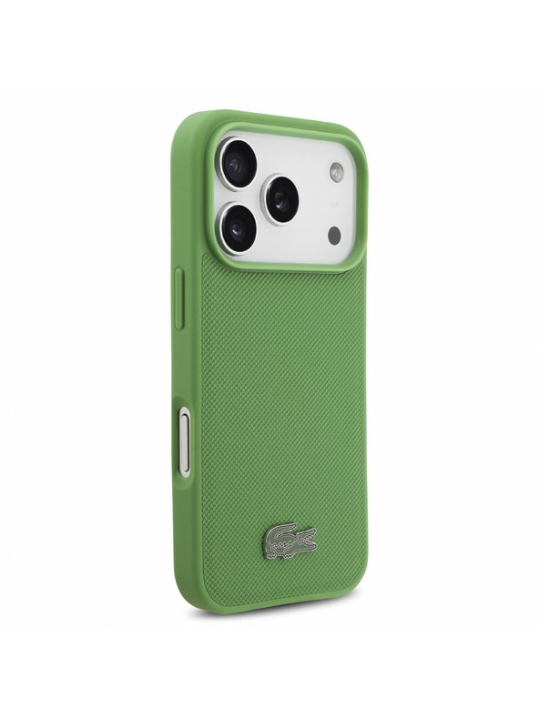 Lacoste Lacoste PVC Iconic Petit Pique Metal Logo MagSafe Hátlap iPhone 18 Pro Estragon