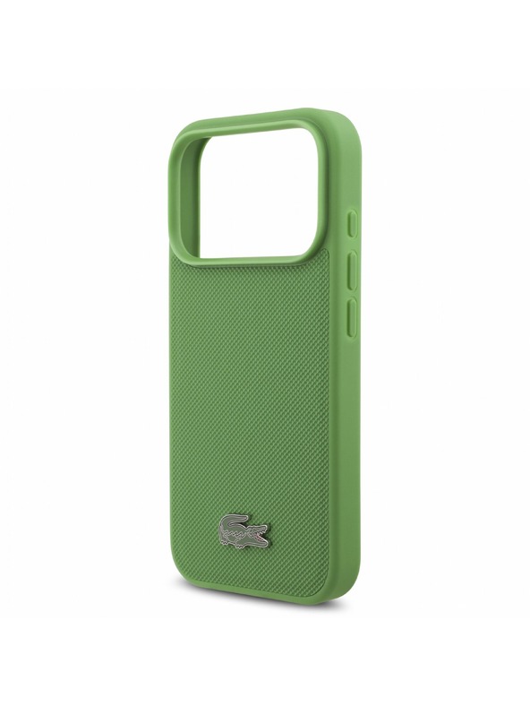 Lacoste Lacoste PVC Iconic Petit Pique Metal Logo MagSafe Hátlap iPhone 18 Pro Estragon