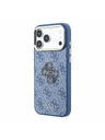 Guess Guess PU 4G Resin Metal Logo Hátlap iPhone 18 Pro Max Blue