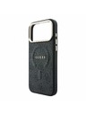 Guess Guess PU Leather 4G Gold Frame Embossed MagSafe Hátlap iPhone 18 Pro Max Black
