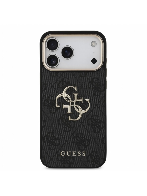 Guess Guess PU 4G Metal Logo Pánt Hátlap iPhone 18 Pro Max Black