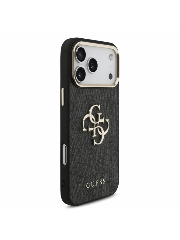 Guess Guess PU 4G Metal Logo Pánt Hátlap iPhone 18 Pro Max Black