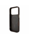 Guess Guess PU Leather 4G Gold Frame Embossed MagSafe Hátlap iPhone 18 Pro Max Brown