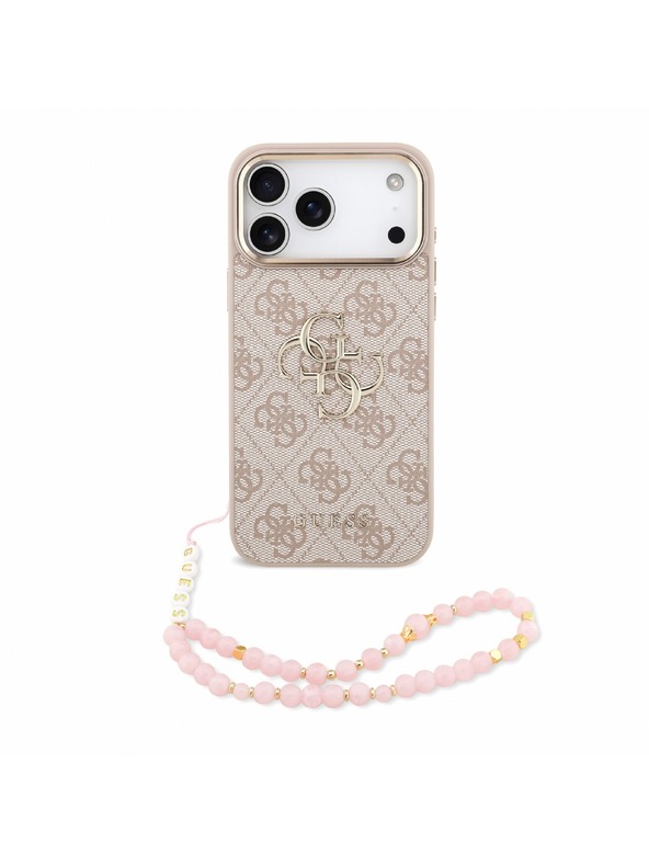 Guess Guess PU 4G Metal Logo Pánt Hátlap iPhone 18 Pro Max Pink