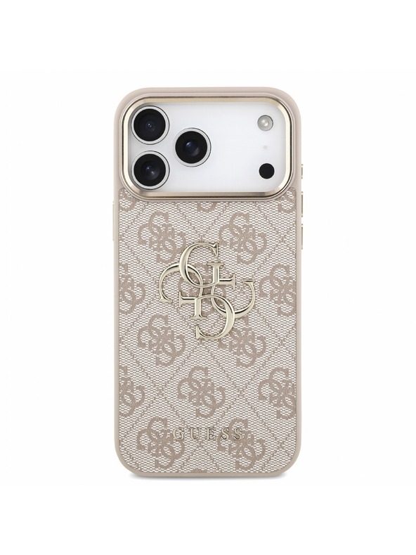 Guess Guess PU 4G Metal Logo Pánt Hátlap iPhone 18 Pro Max Pink