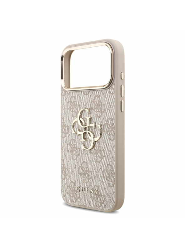 Guess Guess PU 4G Metal Logo Pánt Hátlap iPhone 18 Pro Max Pink